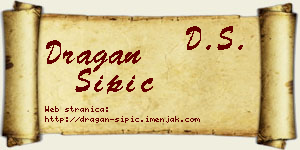 Dragan Šipić vizit kartica